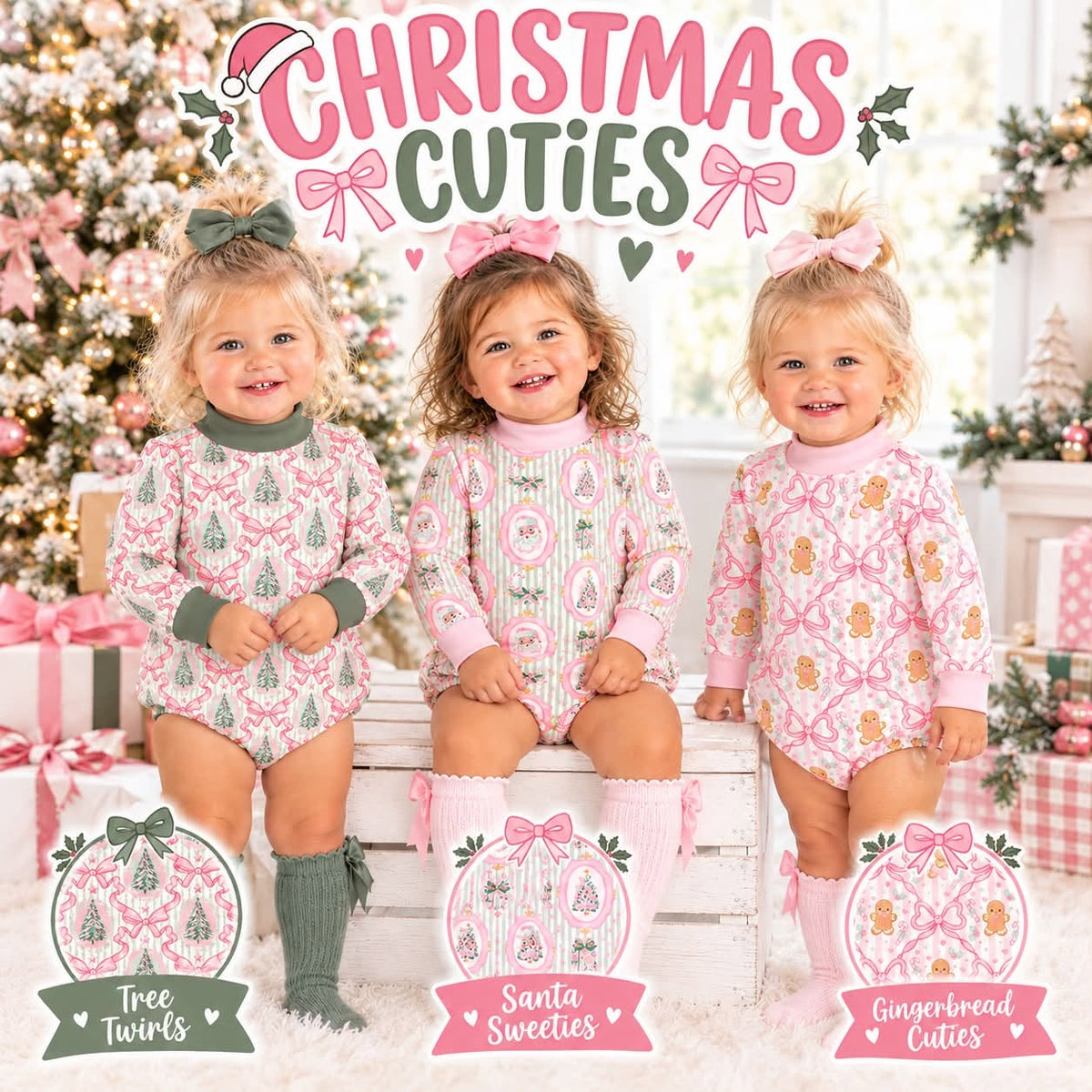 PREORDER | CHRISTMAS CUTIES MOCKNECK BUBBLE