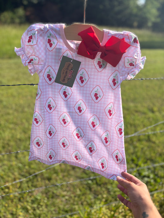 READY TO SHIP - STRAWBERRY DRESS