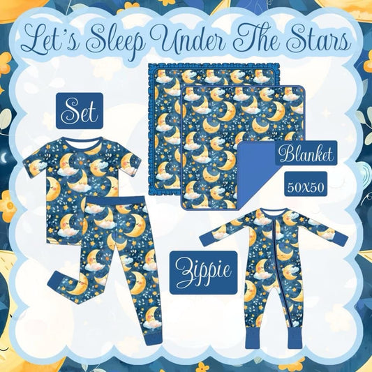 READY TO SHIP - BAMBOO 240gsm LET’S SLEEP UNDER THE STARS