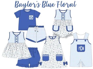 RTS Baylor's Blue Floral