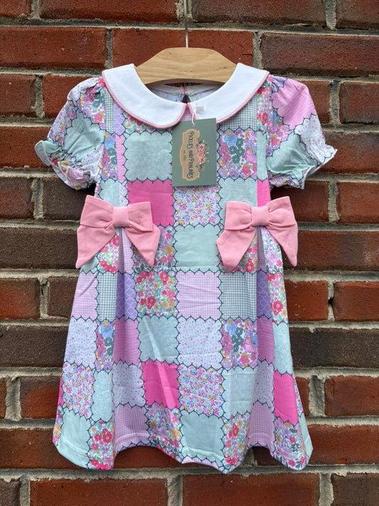 READY TO SHIP | PINK PATCHWORK DRESS