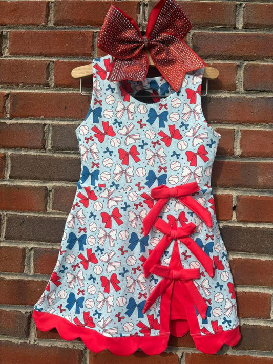 READY TO SHIP | BASEBALL CUTIE SKORT DRESS