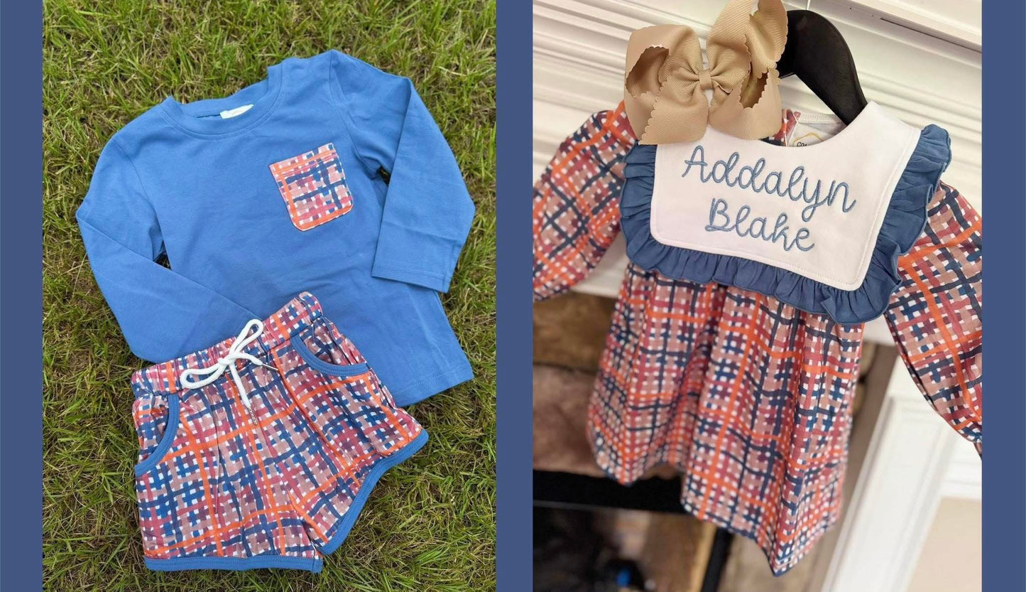 PREORDER | FALL PLAID SIBLING SET
