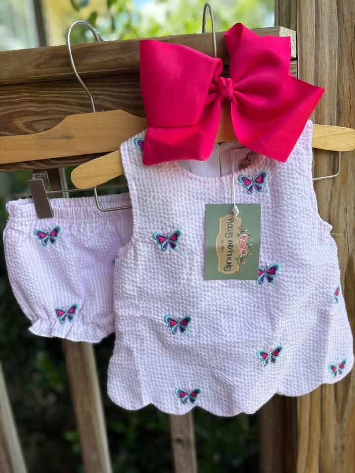 READY TO SHIP | BUTTERFLIES & SEERSUCKER