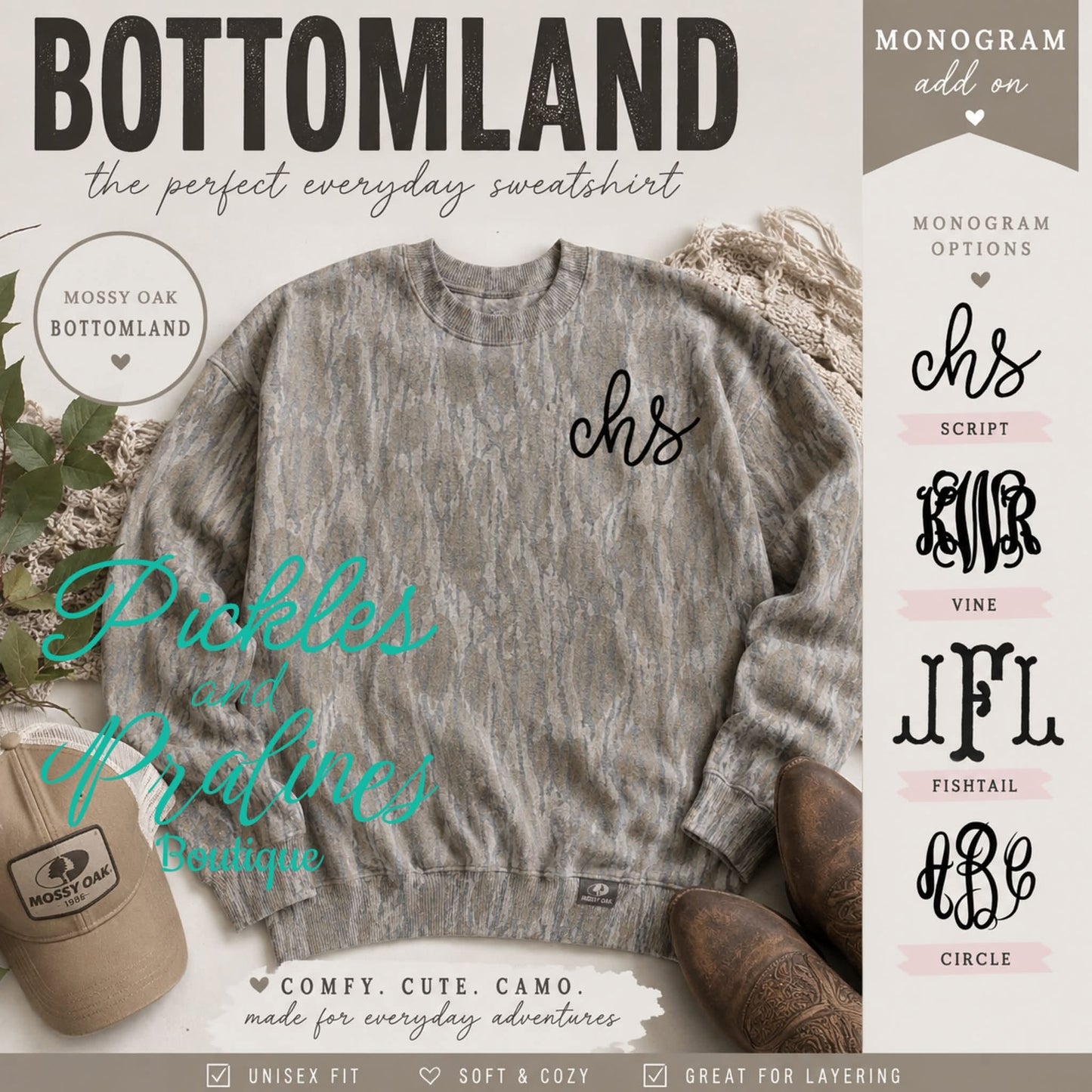 PREORDER - AUTHENTIC BOTTOMLAND MOCKNECK eta is late OCT to Pickles & Pralines