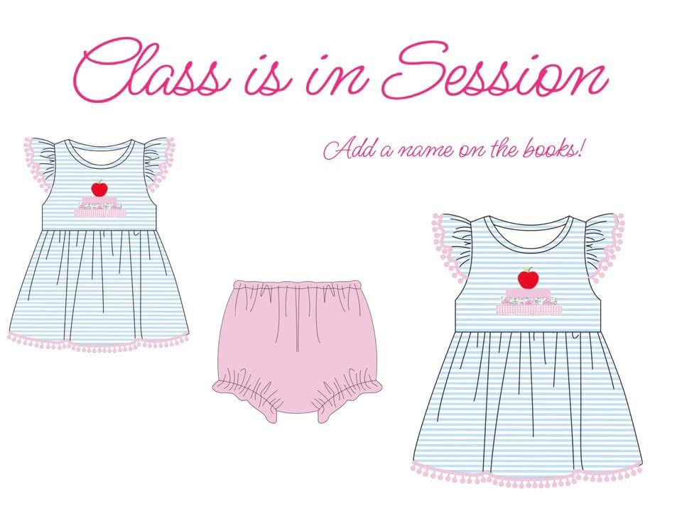 READY TO SHIP | CLASS IS IN SESSION with cute lil poms