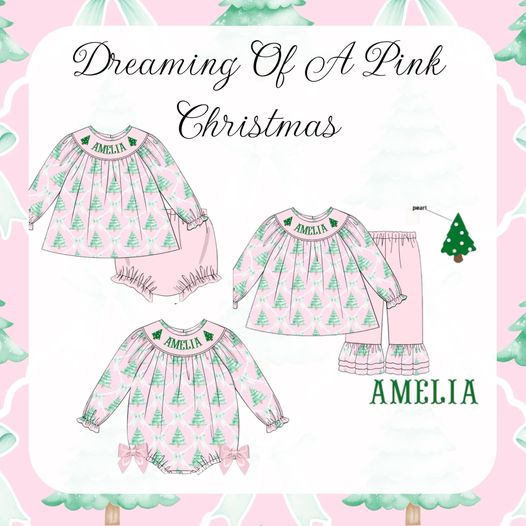 SMOCK PREORDER| DREAMING OF A PINK CHRISTMAS