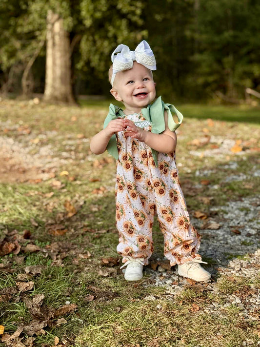 READY TO SHIP | GEO SMOCKED SUNFLOWERS