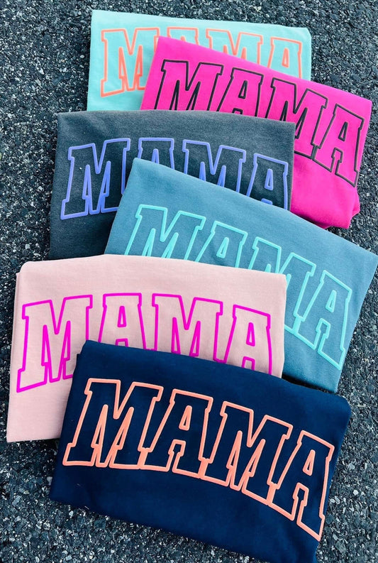 READY TO SHIP - SEA FOAM GREEN WITH ORANGE MAMA